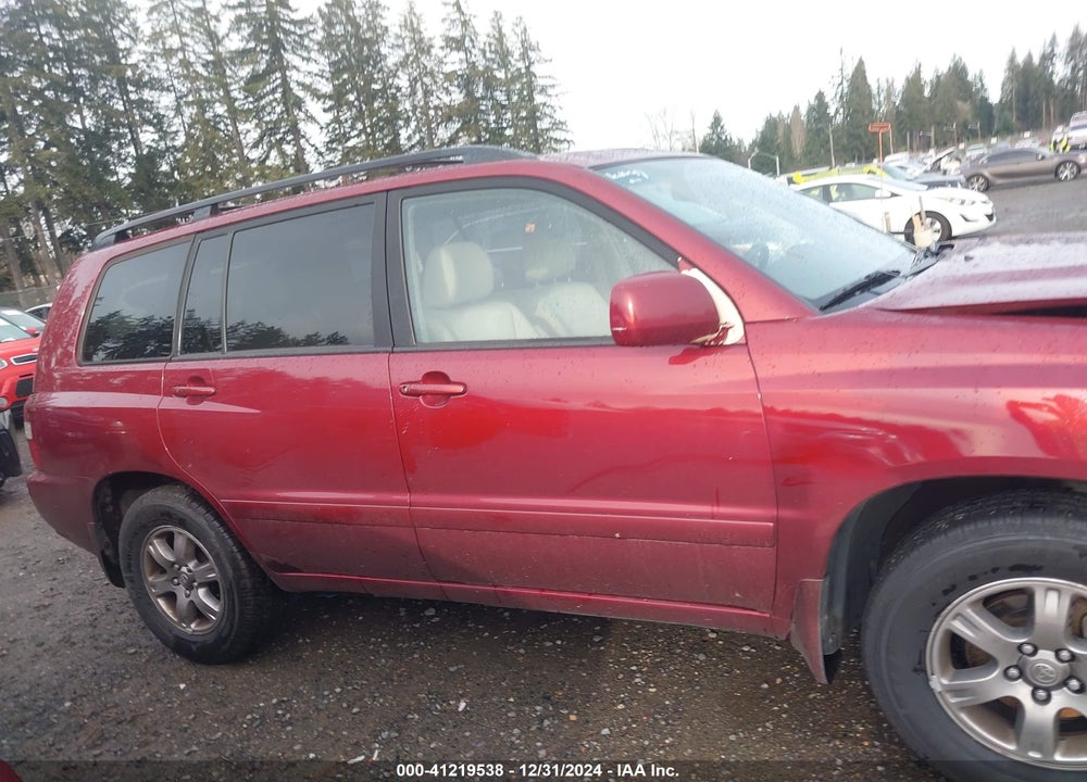 2005 TOYOTA HIGHLANDER V6 VIN: JTEGP21A050068749