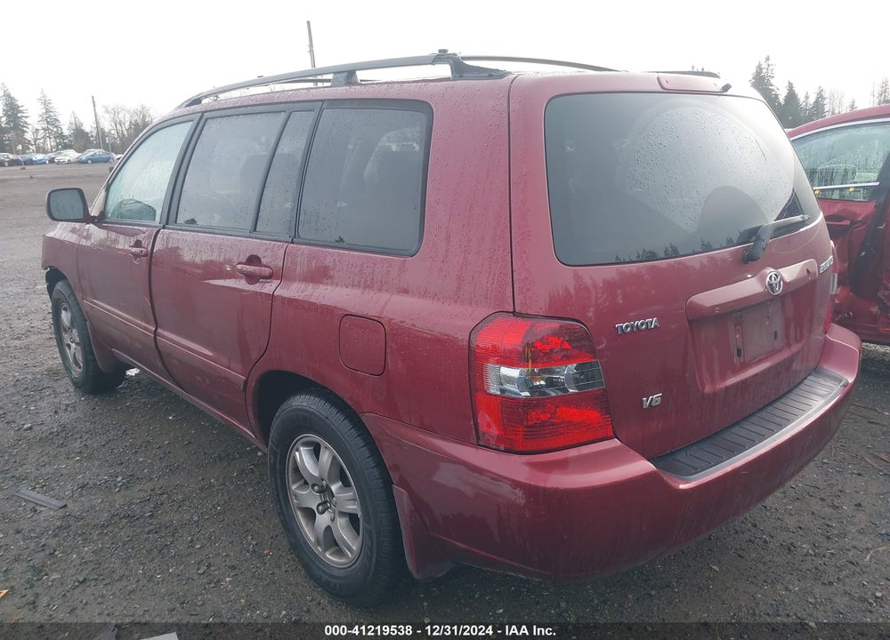 2005 TOYOTA HIGHLANDER V6 VIN: JTEGP21A050068749