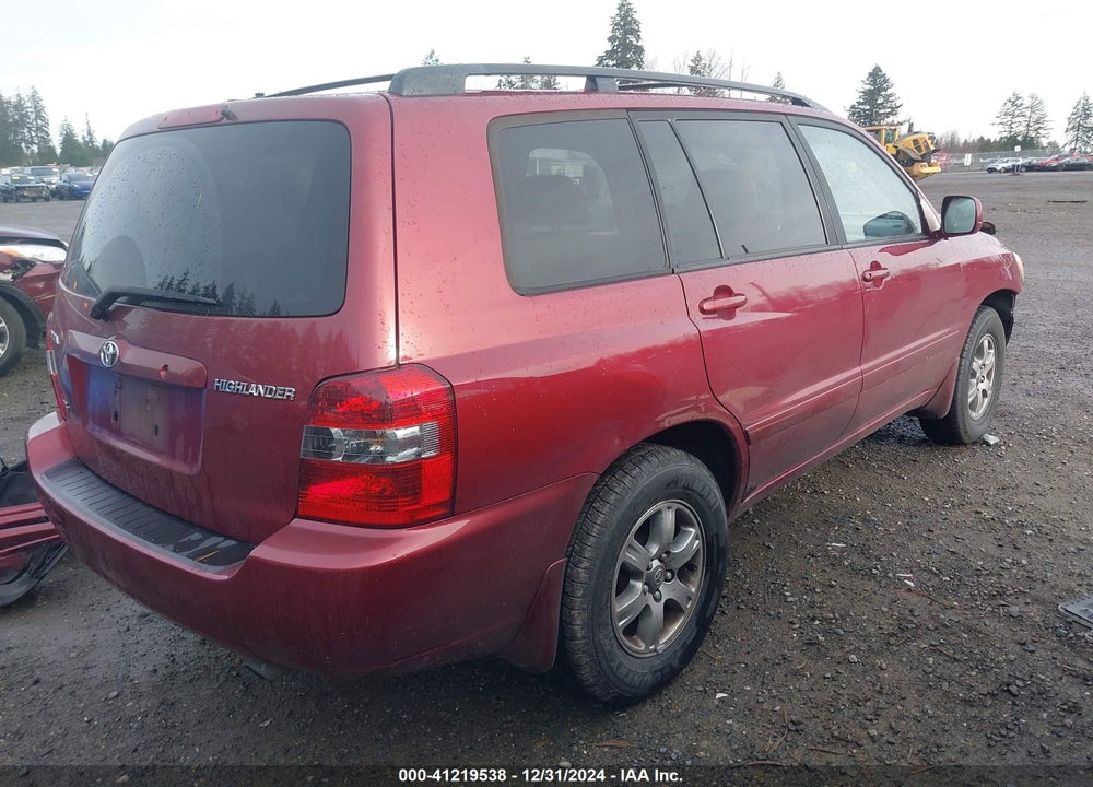 2005 TOYOTA HIGHLANDER V6 VIN: JTEGP21A050068749