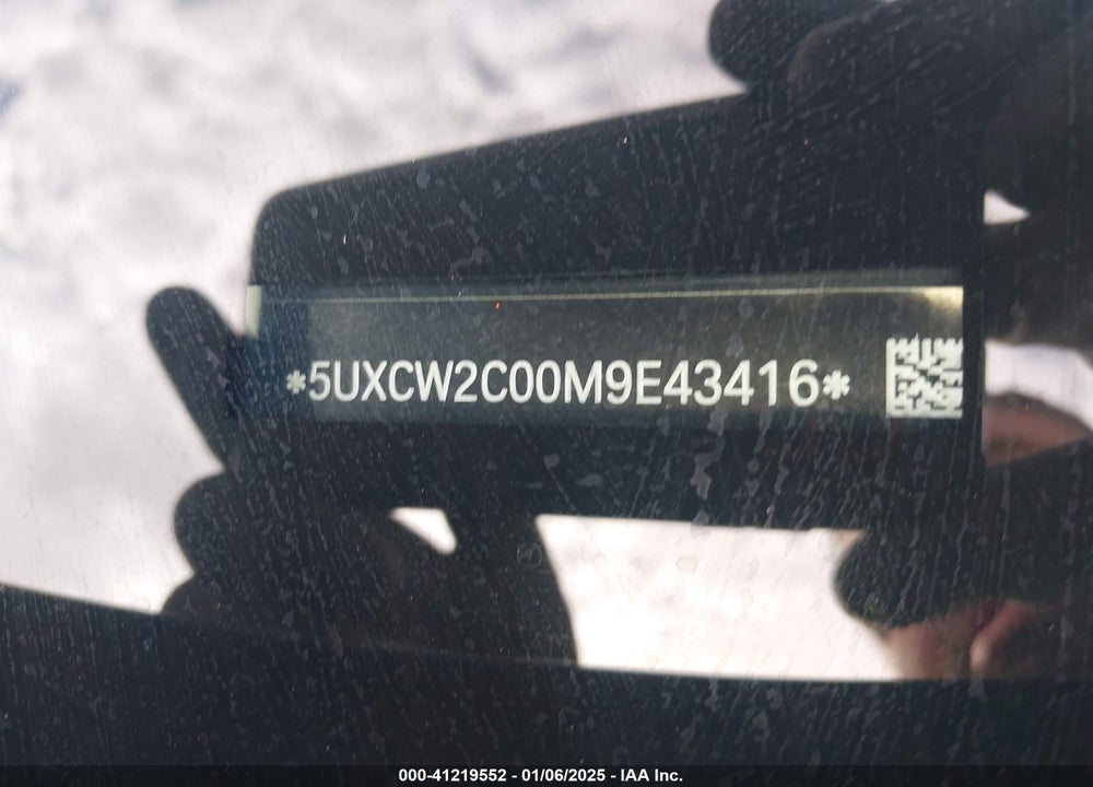 2021 BMW X7 XDRIVE40I VIN: 5UXCW2C00M9E43416