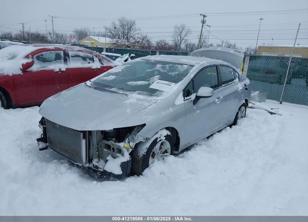 2013 HONDA CIVIC LX VIN: 19XFB2F54DE046821