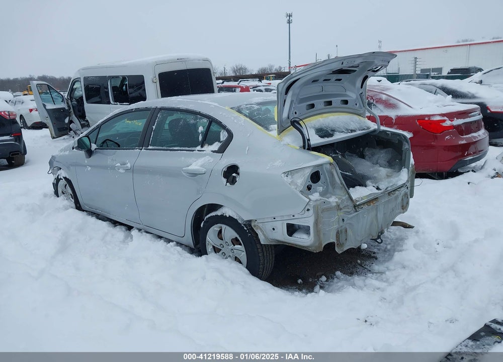 2013 HONDA CIVIC LX VIN: 19XFB2F54DE046821
