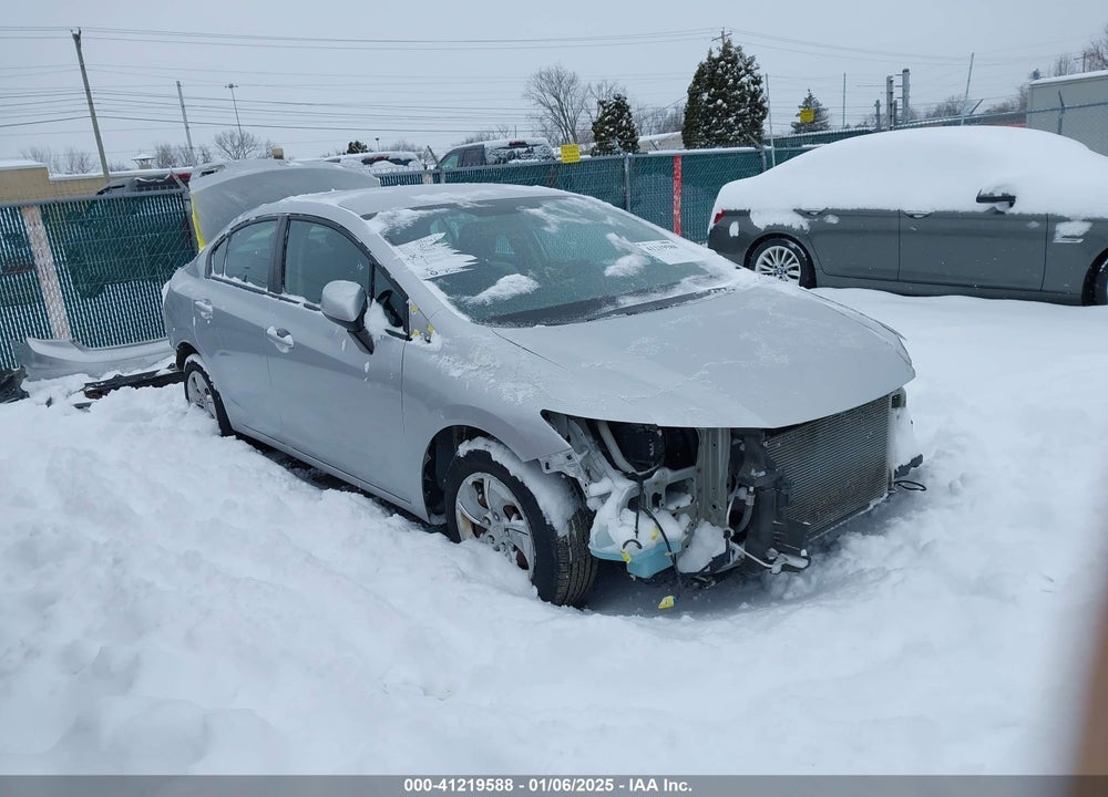2013 HONDA CIVIC LX VIN: 19XFB2F54DE046821