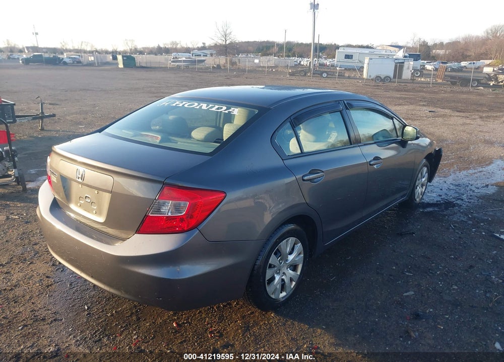 2012 HONDA CIVIC SDN LX VIN: 2HGFB2F58CH579873
