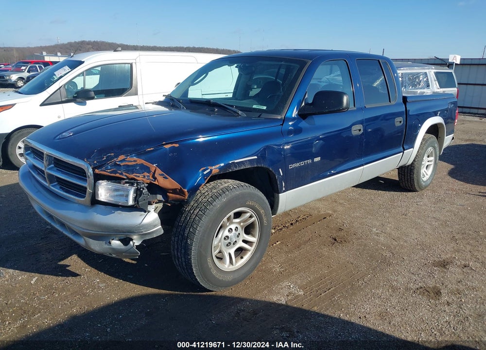 2002 DODGE DAKOTA SLT VIN: 1B7HL48N92S625845