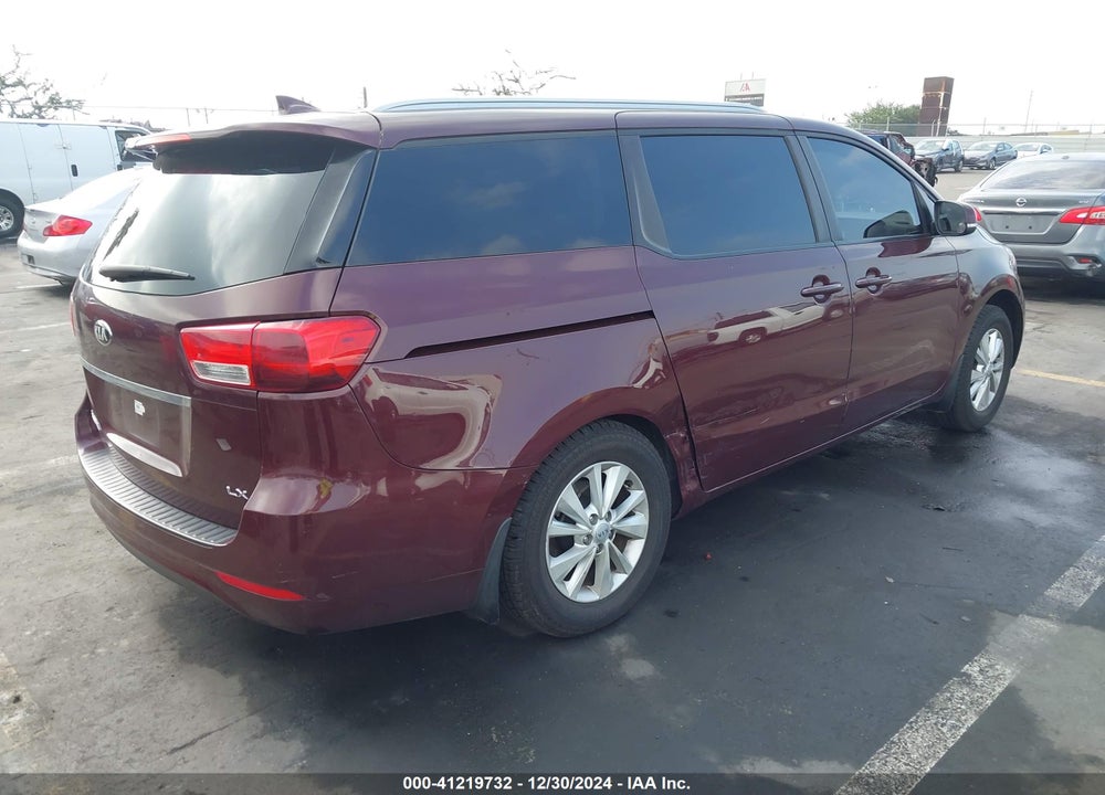 2016 KIA SEDONA LX VIN: KNDMB5C12G6165679