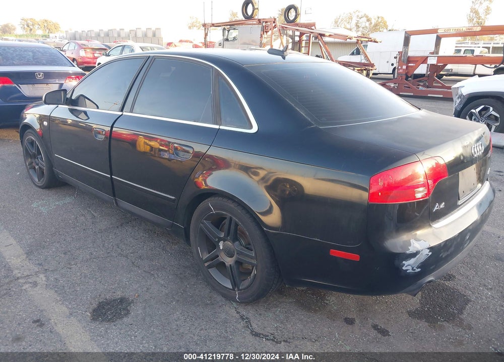 2005 AUDI A4 2.0T VIN: WAUAF68E85A500444