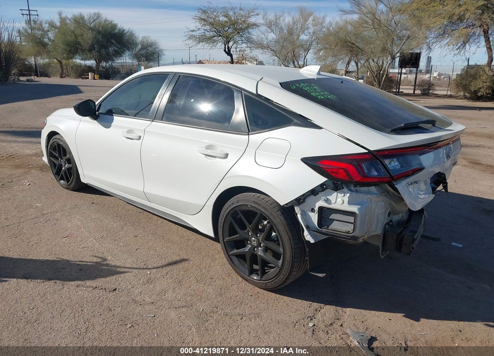 2022 HONDA CIVIC VIN: 19XFL2H81NE020487