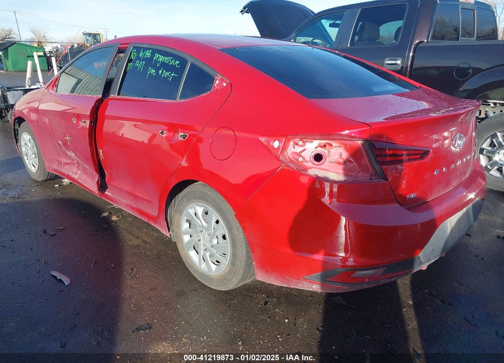 2019 HYUNDAI ELANTRA VIN: KMHD74LF4KU778832
