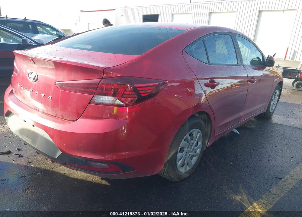 2019 HYUNDAI ELANTRA VIN: KMHD74LF4KU778832