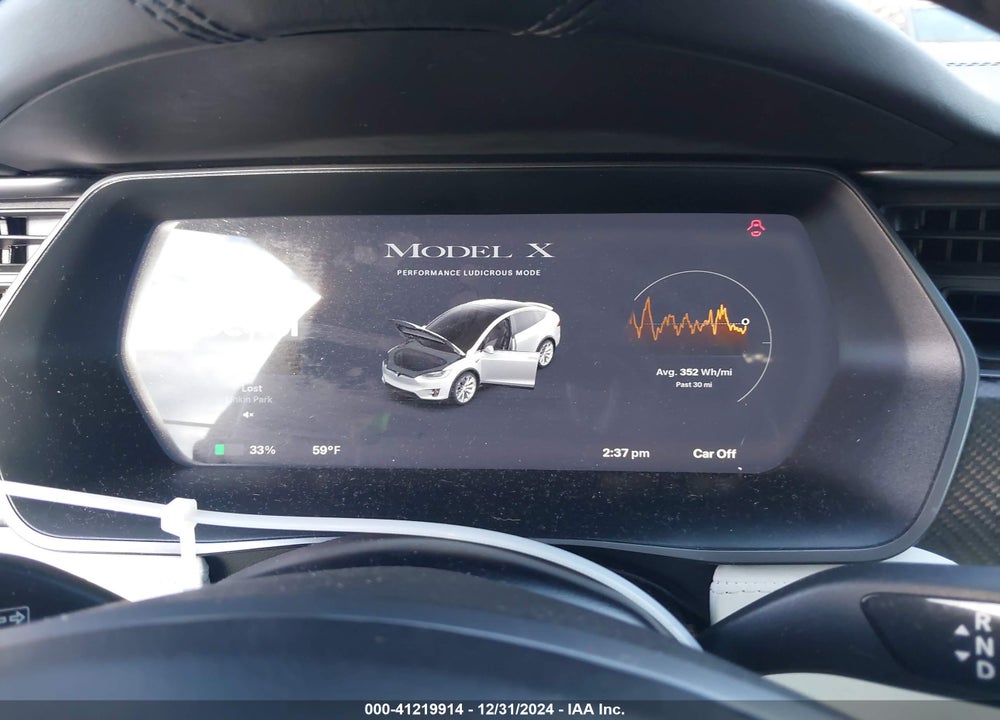 2019 TESLA MODEL X P100D/PERFORMANCE VIN: 5YJXCBE45KF188953