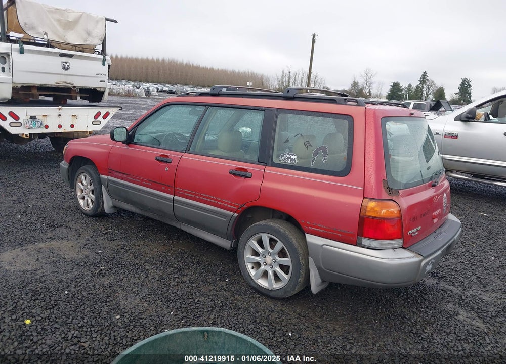 2000 SUBARU FORESTER S VIN: JF1SF6551YH722398