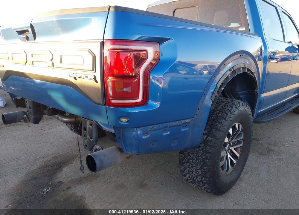 2019 FORD F-150 RAPTOR VIN: 1FTFW1RG1KFA06923