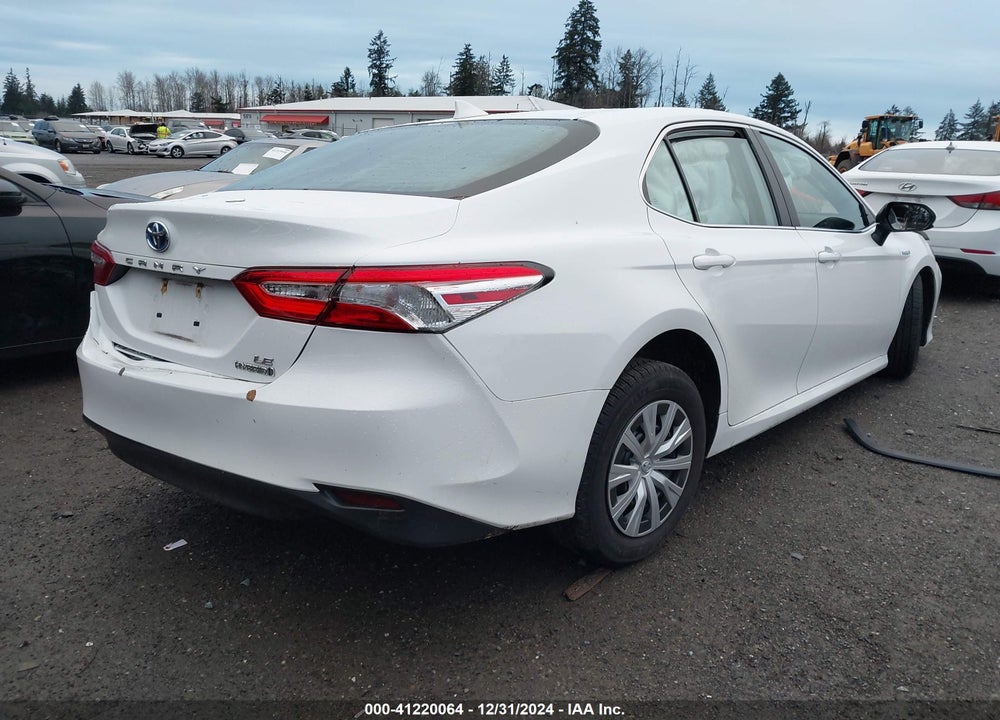 2020 TOYOTA CAMRY LE HYBRID VIN: 4T1C31AK6LU528886