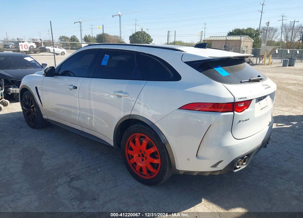 2020 JAGUAR F-PACE SVR P550 AWD AUTOMATIC VIN: SADCZ2EE9LA630346