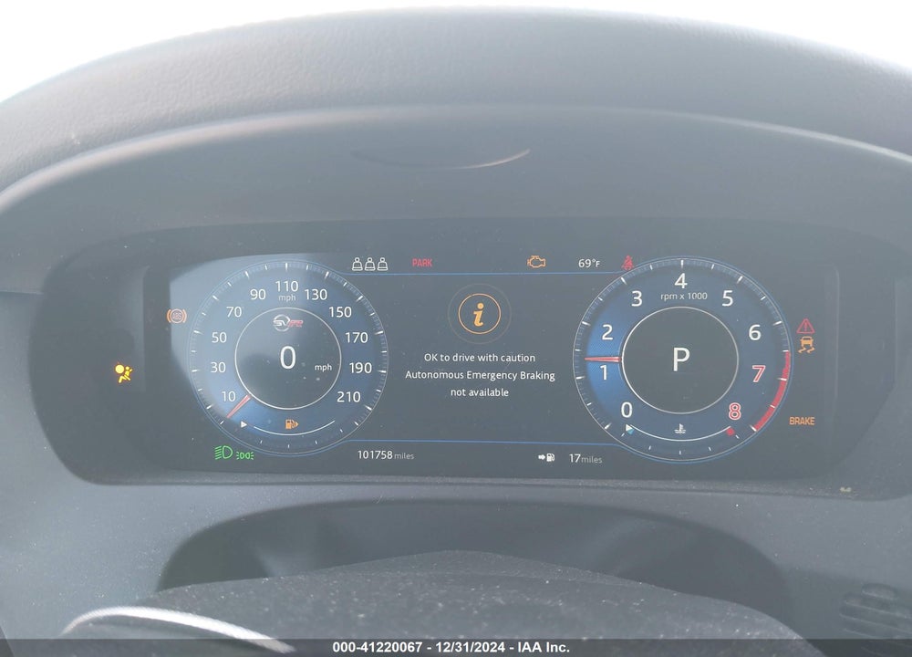 2020 JAGUAR F-PACE SVR P550 AWD AUTOMATIC VIN: SADCZ2EE9LA630346