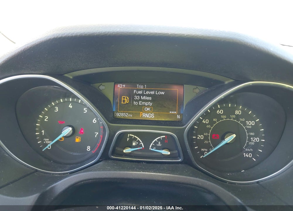 2017 FORD FOCUS VIN: 1FADP3M24HL309576