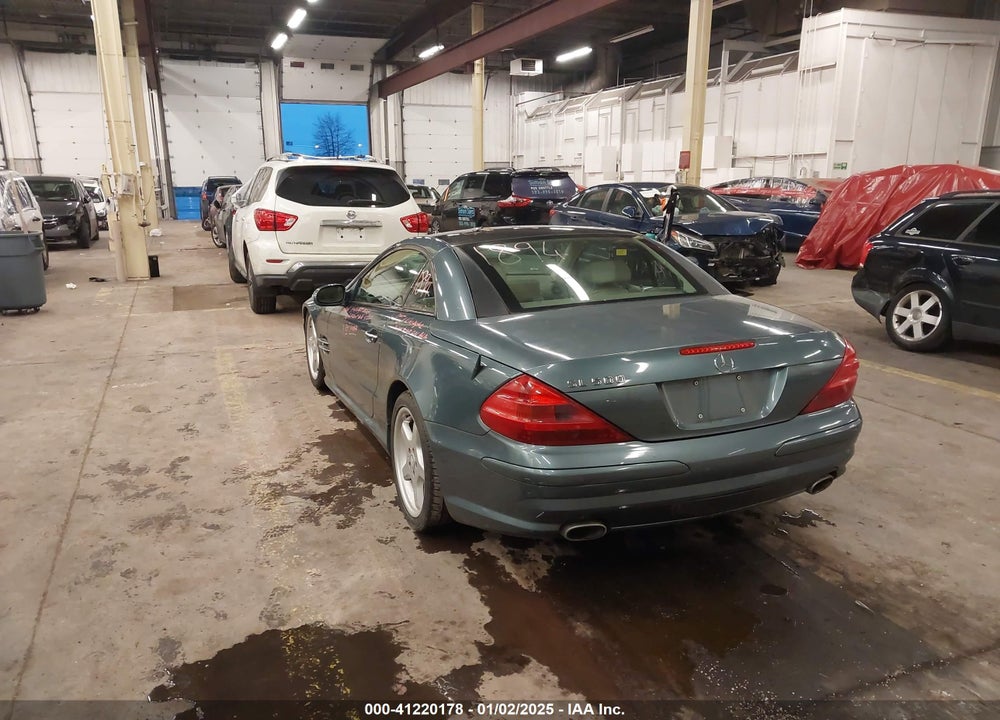 2003 MERCEDES-BENZ SL 500 VIN: WDBSK75F43F037917