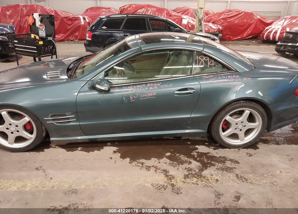 2003 MERCEDES-BENZ SL 500 VIN: WDBSK75F43F037917