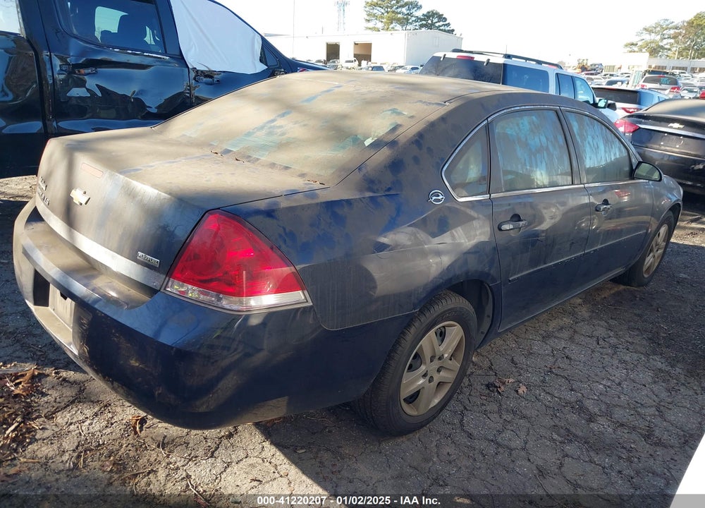 2007 CHEVROLET IMPALA LS VIN: 2G1WB55K279305424