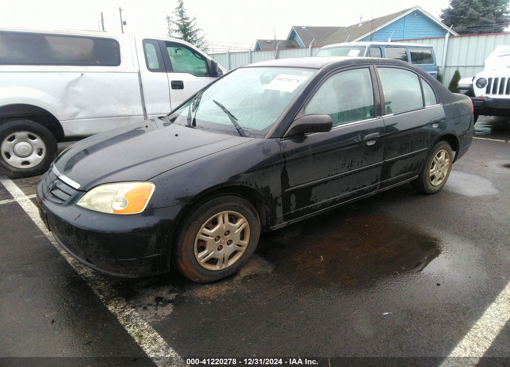 2001 HONDA CIVIC LX VIN: 1HGES15581L073483
