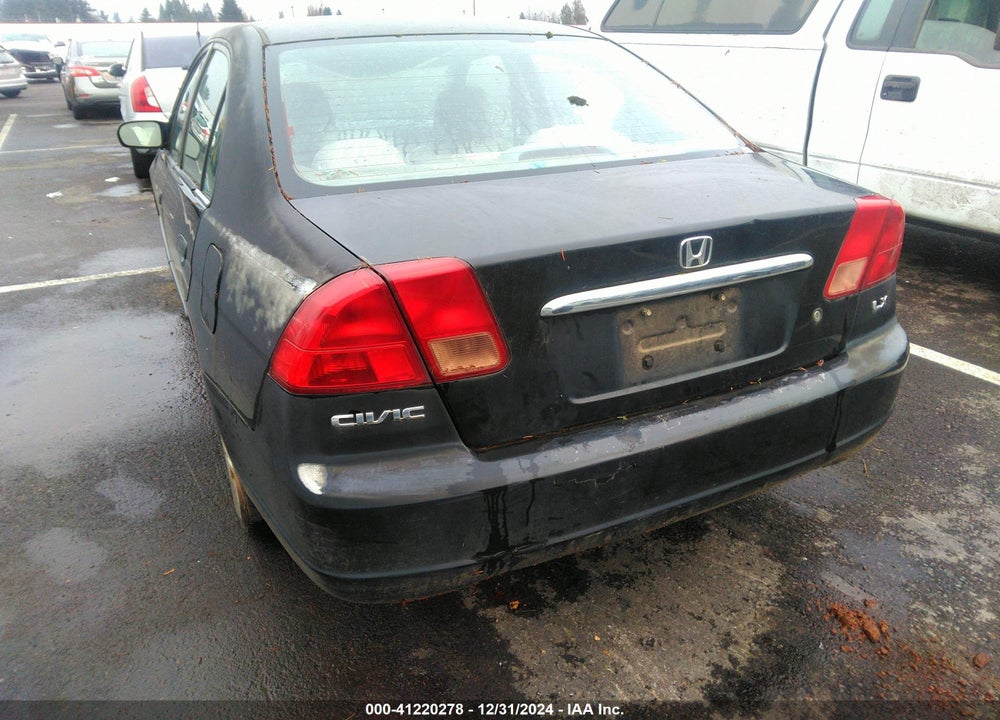 2001 HONDA CIVIC LX VIN: 1HGES15581L073483