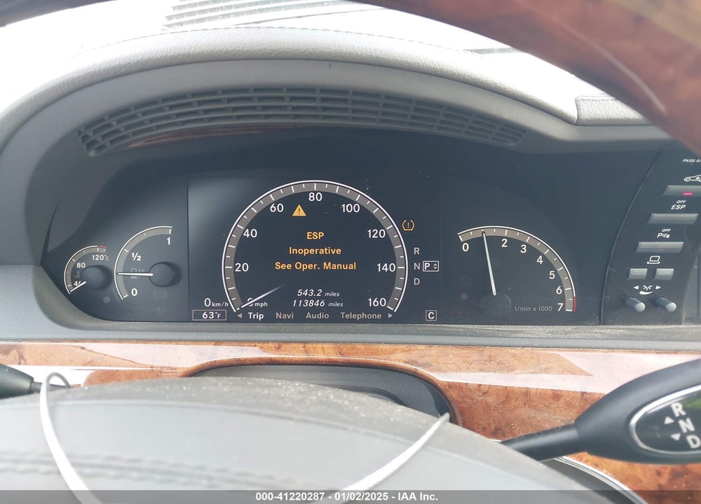 2008 MERCEDES-BENZ S 550 VIN: WDDNG71X78A199226