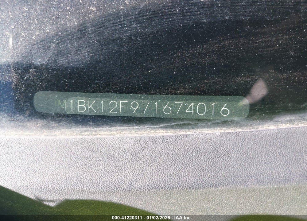 2007 MAZDA 3 I VIN: JM1BK12F971674016