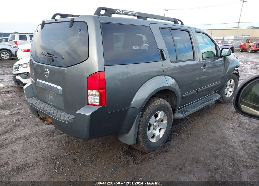 2007 NISSAN PATHFINDER S VIN: 5N1AR18WX7C620335