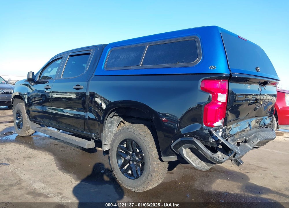 2021 CHEVROLET SILVERADO 1500 4WD SHORT BED CUSTOM TRAIL BOSS VIN: 1GCPYCEF3MZ450149