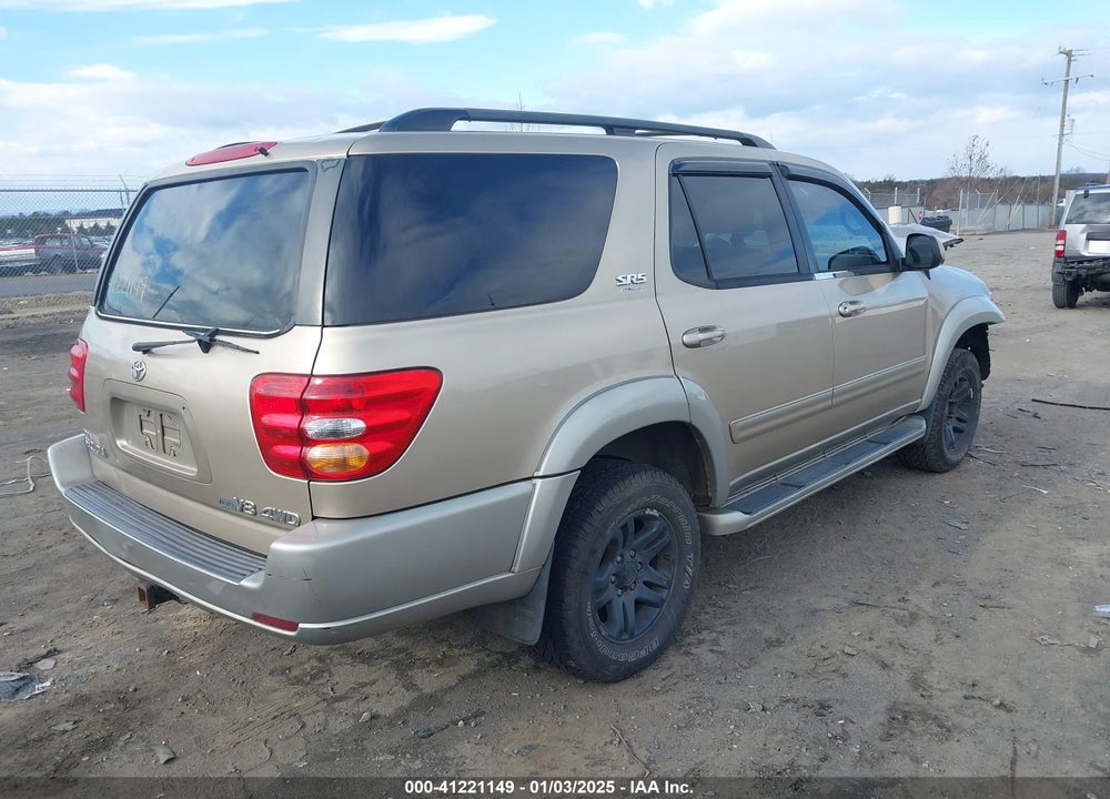 2004 TOYOTA SEQUOIA SR5 V8 VIN: 5TDBT44AX4S230660