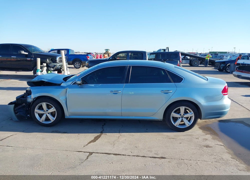 2012 VOLKSWAGEN PASSAT VIN: 1VWBP7A39CC079951
