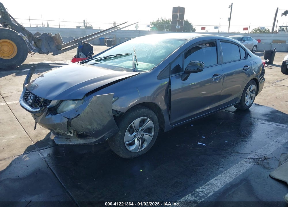 2014 HONDA CIVIC LX VIN: 19XFB2F52EE244833