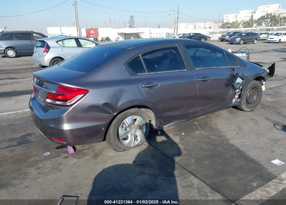 2014 HONDA CIVIC LX VIN: 19XFB2F52EE244833