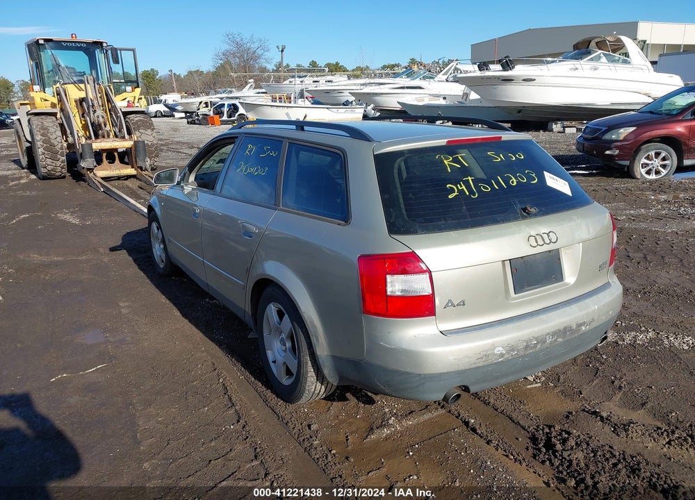 2003 AUDI A4 1.8T AVANT VIN: WAUVC68E93A244905