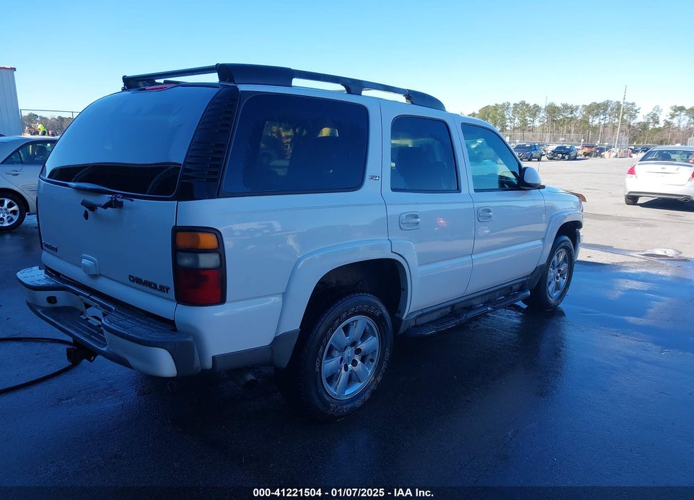 2005 CHEVROLET TAHOE K1500 VIN: 1GNEK13T85R155515