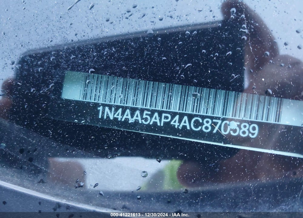 2010 NISSAN MAXIMA 3.5 SV VIN: 1N4AA5AP4AC870589