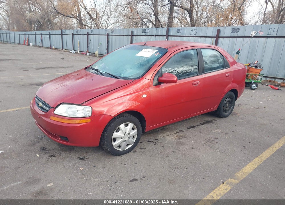 2005 CHEVROLET AVEO LS VIN: KL1TD52625B334680
