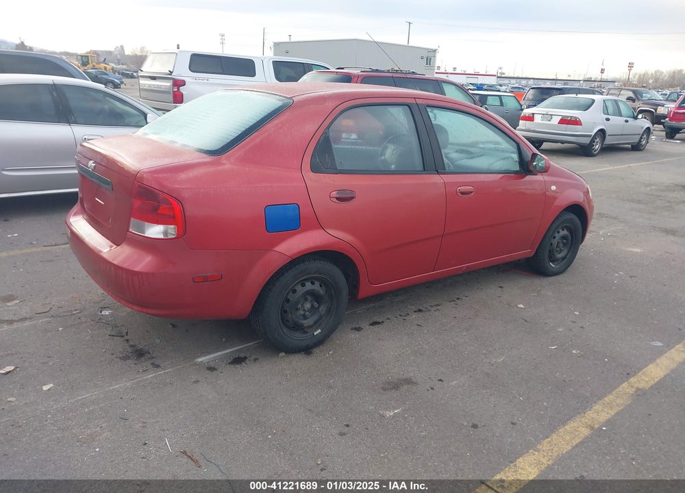 2005 CHEVROLET AVEO LS VIN: KL1TD52625B334680