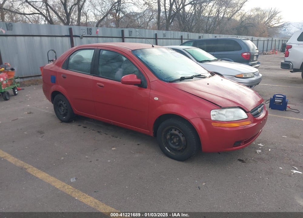 2005 CHEVROLET AVEO LS VIN: KL1TD52625B334680
