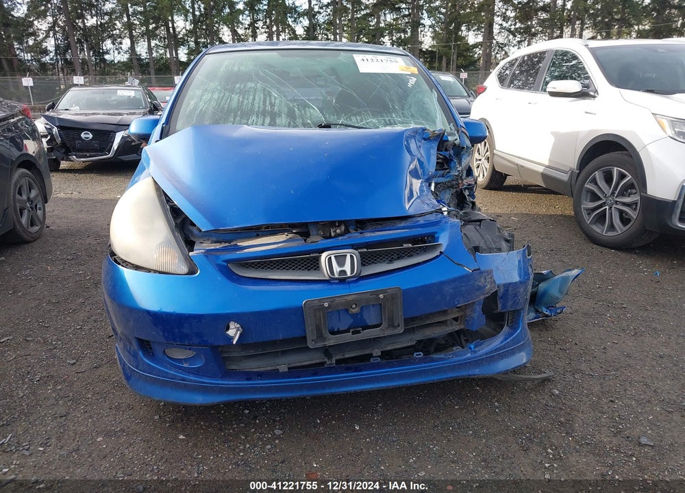 2007 HONDA FIT SPORT VIN: JHMGD38647S006765