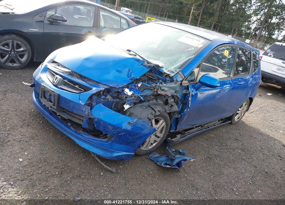 2007 HONDA FIT SPORT VIN: JHMGD38647S006765