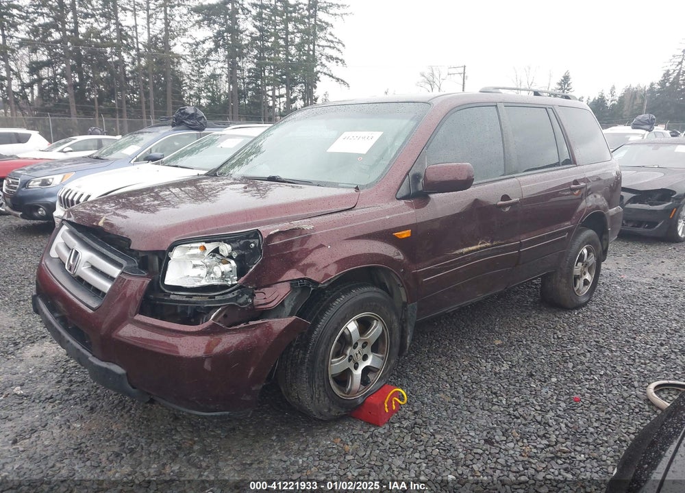 2007 HONDA PILOT EX-L VIN: 5FNYF28657B017099