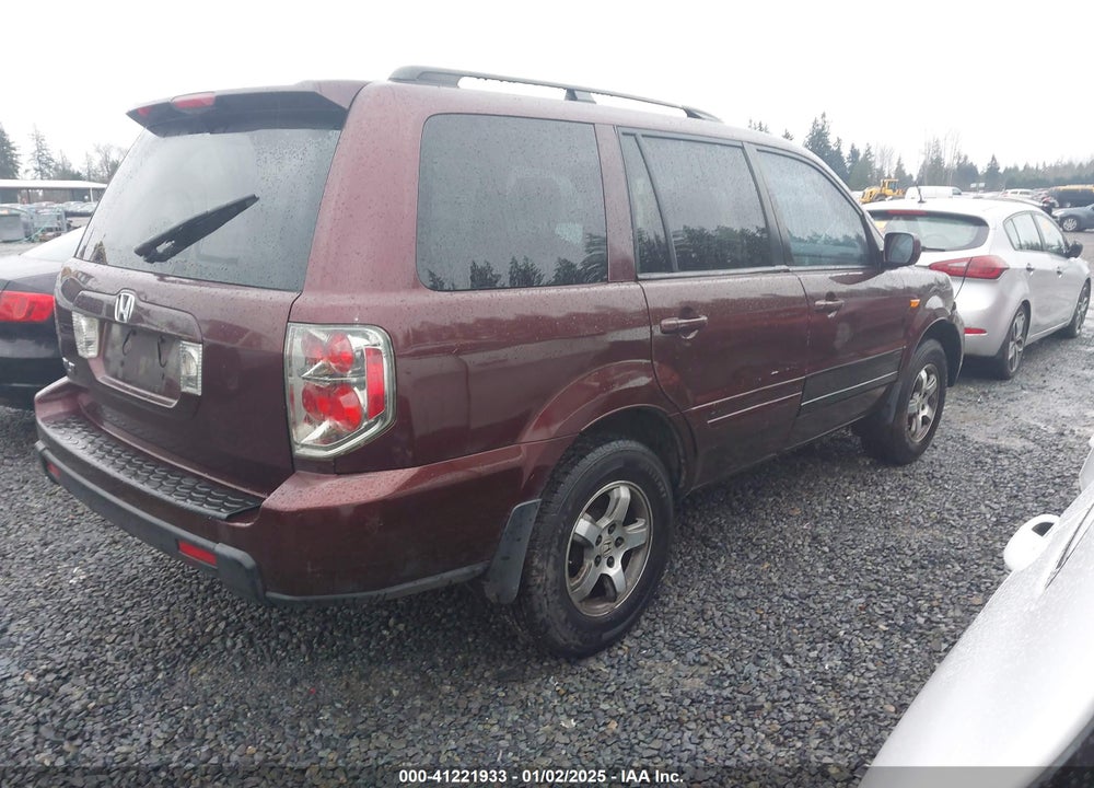 2007 HONDA PILOT EX-L VIN: 5FNYF28657B017099