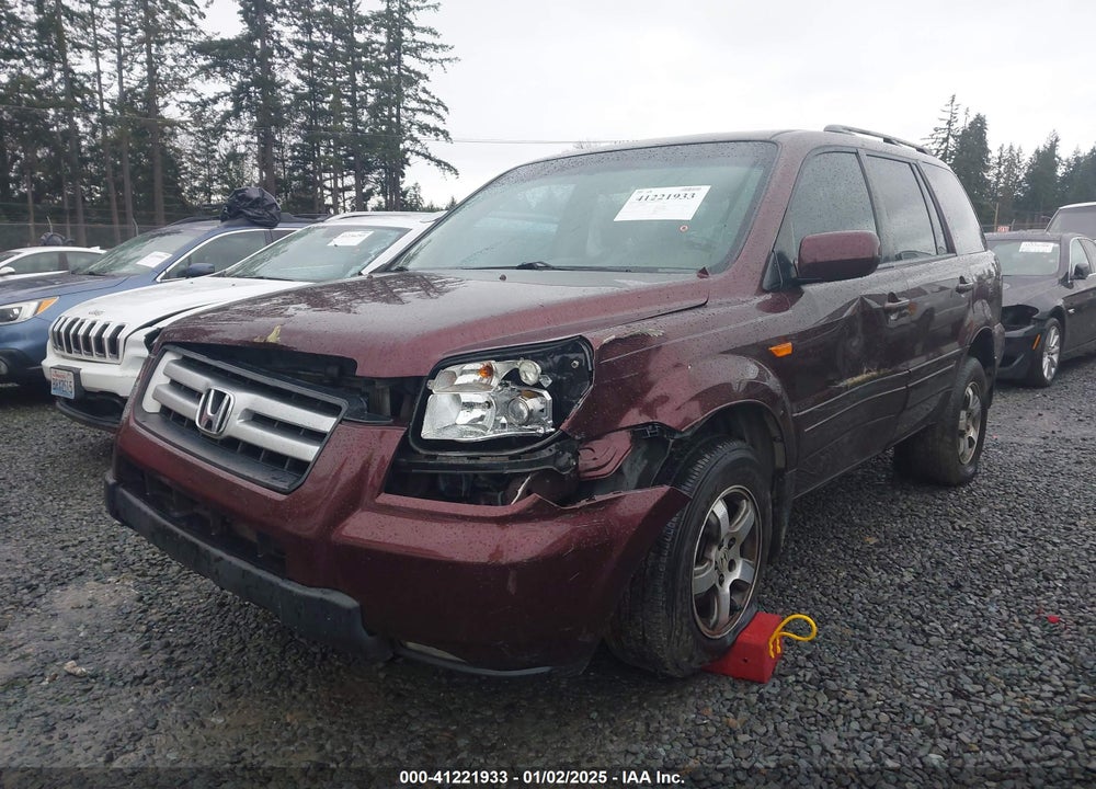 2007 HONDA PILOT EX-L VIN: 5FNYF28657B017099