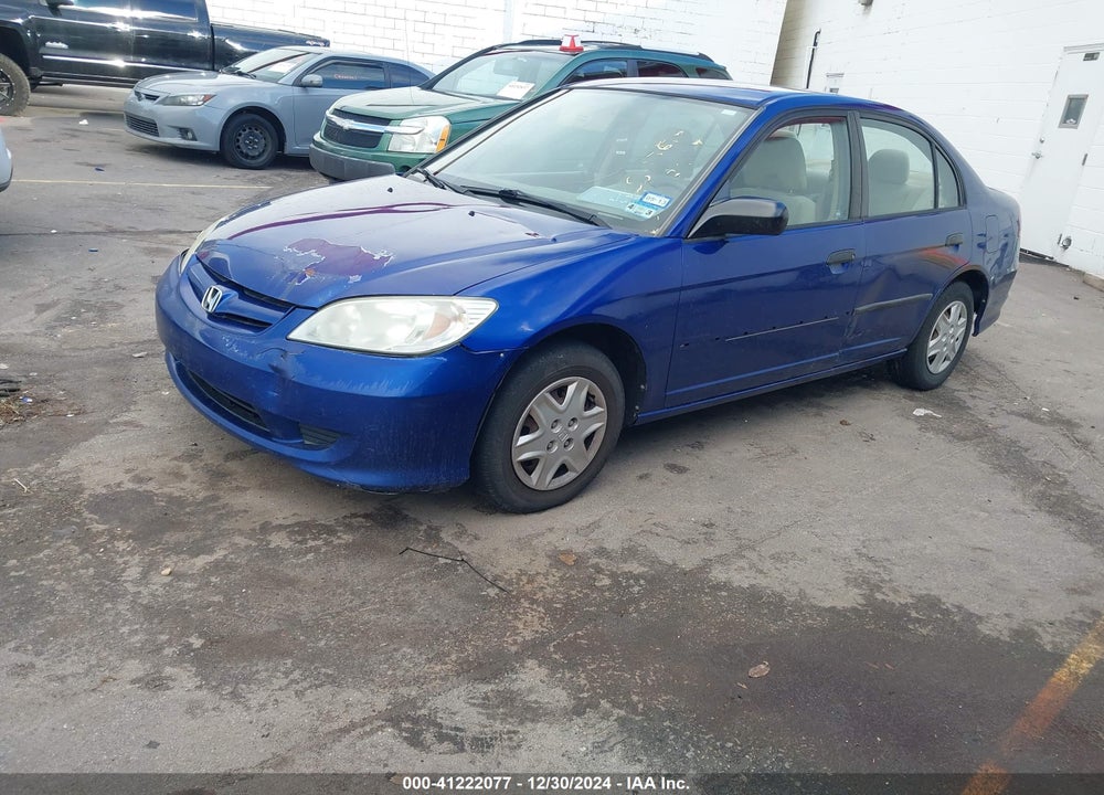 2005 HONDA CIVIC VP VIN: 1HGES16395L005678