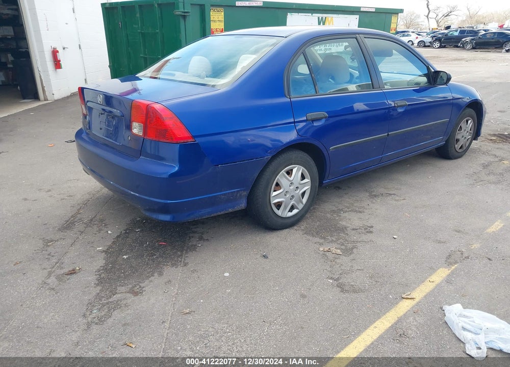 2005 HONDA CIVIC VP VIN: 1HGES16395L005678
