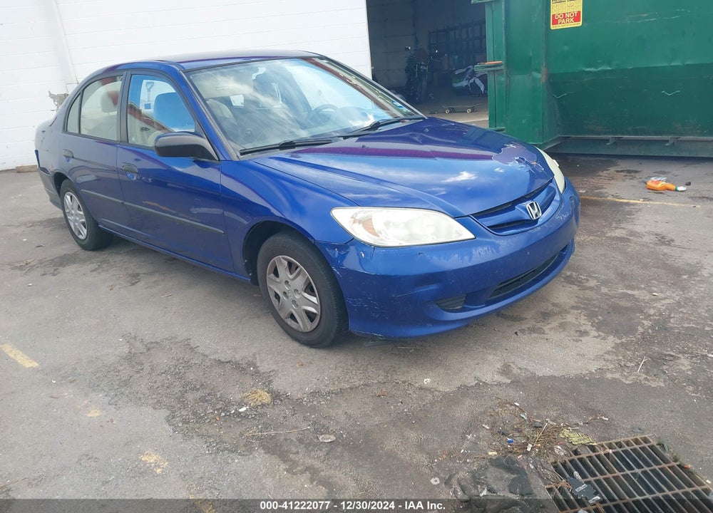 2005 HONDA CIVIC VP VIN: 1HGES16395L005678