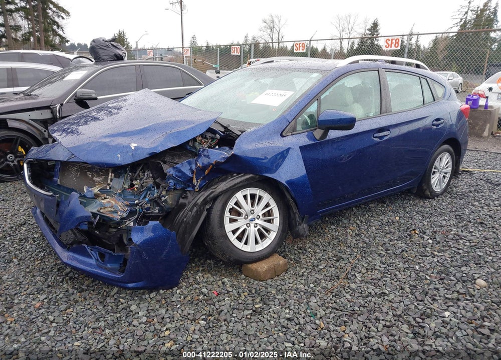 2018 SUBARU IMPREZA 2.0I PREMIUM VIN: 4S3GTAB62J3733938