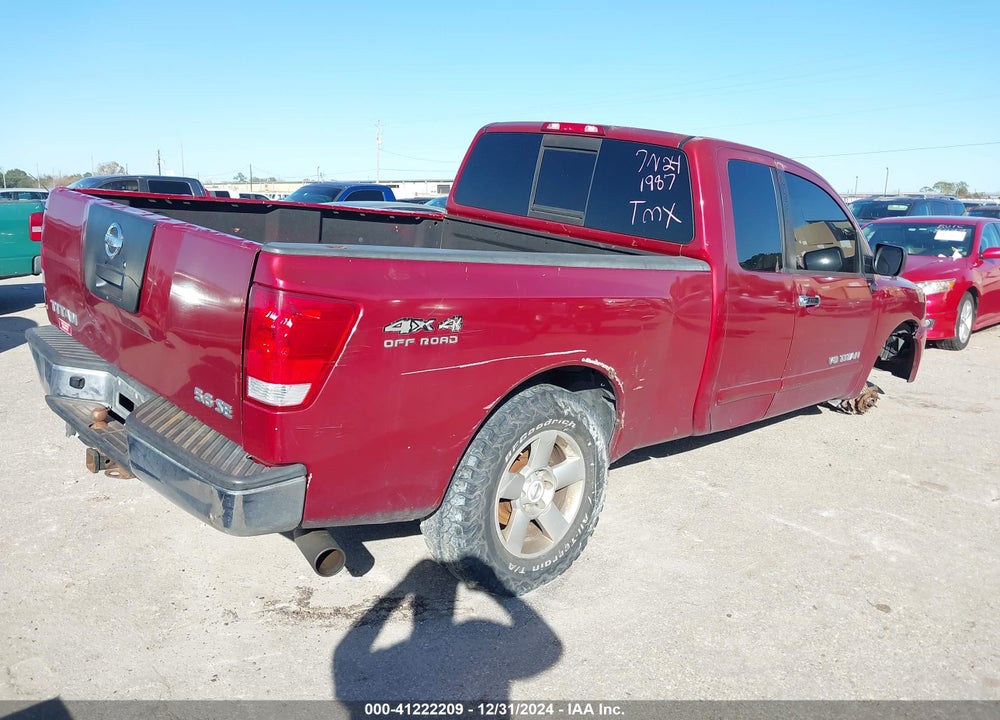 2007 NISSAN TITAN SE VIN: 1N6BA06B47N241987